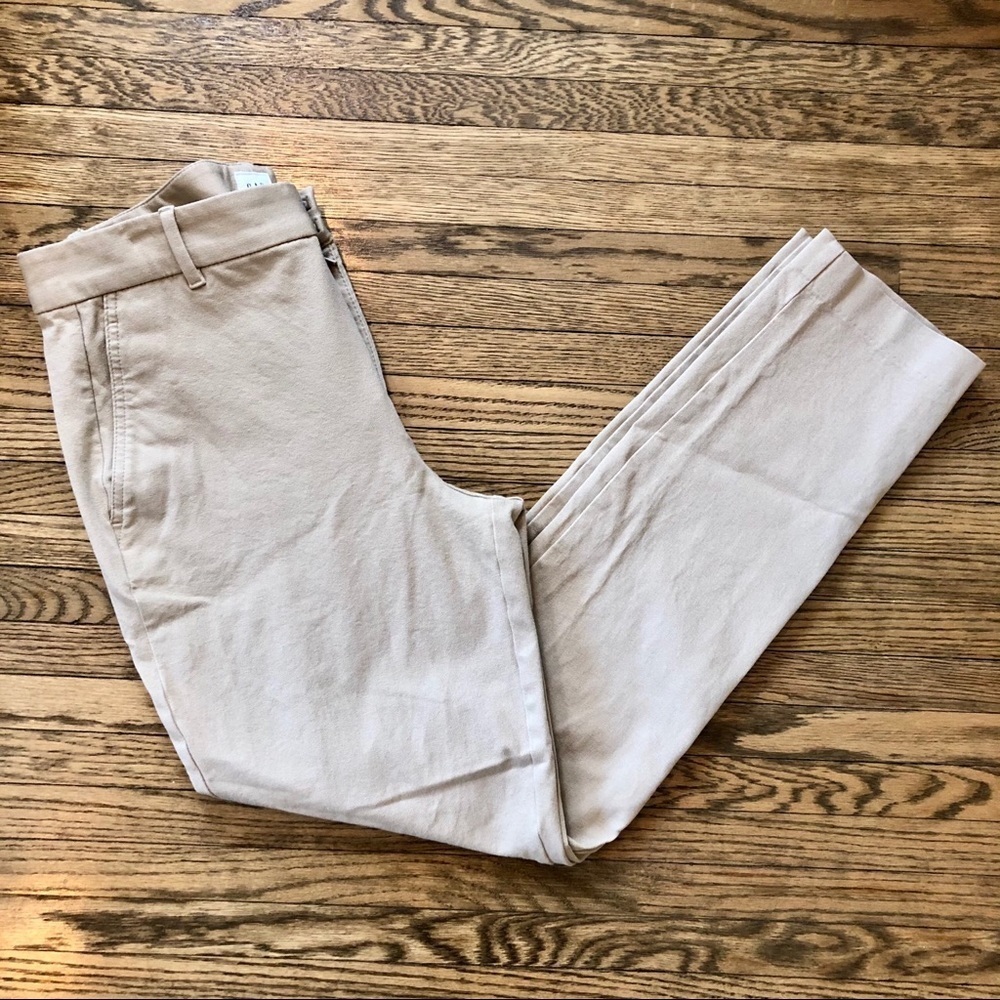 GAP Oatmeal Beige Signature Skinny Ankle Pants | 12 Tall​​​